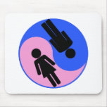 Yin Yang Man Woman Mousepad