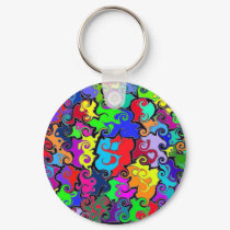 Yin-Yang Mesh keychains by SquiggleMaster Yin-Yang Mesh keychains