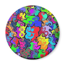 Yin-Yang Mesh magnets by SquiggleMaster Yin-Yang Mesh magnets