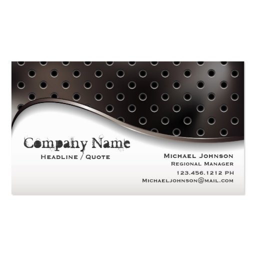 Yin Yang Metal Works Business Card Templates (front side)