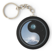 Yin Yang Moon Sun Key Chains