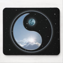 Yin Yang Moon Sun Mousepad