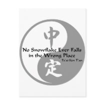 Yin Yang - No Snow Flake Postcards