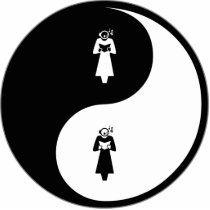 Yin Yang Opera photo sculptures