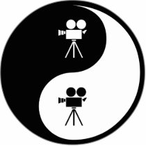 Yin Yang Operating a Camera photo sculptures by whatitis Yin Yang Operating a Camera photo sculptures