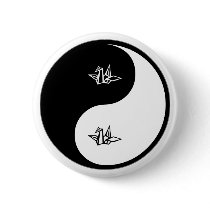 Yin Yang Origami buttons