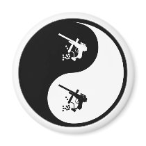 Yin Yang Paintball magnets