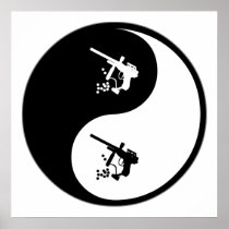 Yin Yang Paintball Print