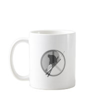 yin yang peace skiing mugs