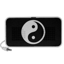 Yin Yang Pictogram Doodle Speaker