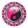 Yin Yang Pink Hearts Magnet
