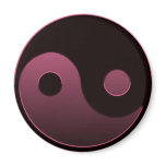 yin yang pink magnets