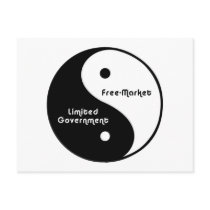 yin yang postcard