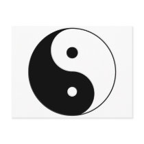 yin yang postcard