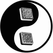 Yin Yang Programming photo sculptures