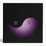 yin yang - purple vinyl binders