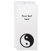 Yin Yang Rack Card Template