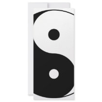 yin yang customized rack card