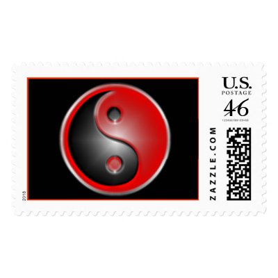 yin-yang-red Postage at Zazzle -- Click here for a larger image