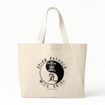 Yin Yang Reiki Kanji Canvas Bag