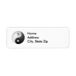 Yin Yang Return Address Label