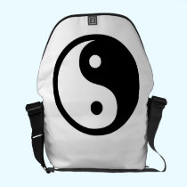 Yin Yang rickshaw messenger bags