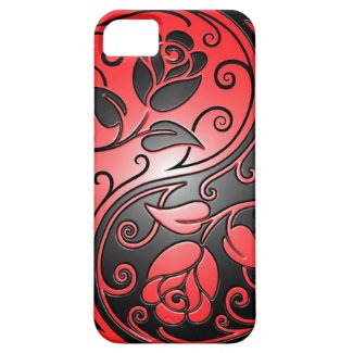Yin Yang Roses, red and black iPhone 5 Covers