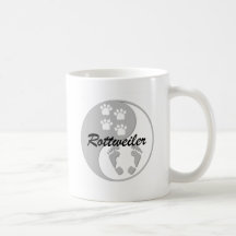 yin yang rottweiler mug