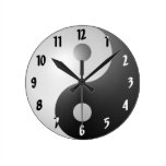 Yin Yang Round Wallclocks