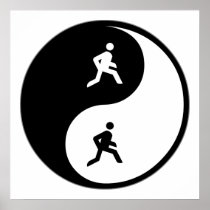 Yin Yang Running Print