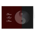 Yin Yang Sandstone Card card