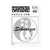 yin yang schnauzer stamps