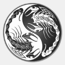 Yin Yang Scorpions Stickers