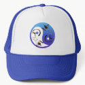 Yin Yang Siamese Cats Hat