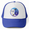 Yin Yang Siamese Cats Hat by MoreCats Yin Yang Siamese Cats Hat