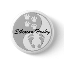 yin yang siberian husky buttons by zendogboutique yin yang siberian husky buttons