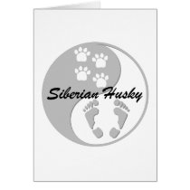 yin yang siberian husky cards by zendogboutique yin yang siberian husky cards