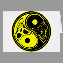 Yin-Yang Skull Tattoo cards