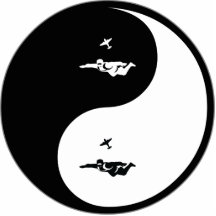 Yin Yang Skydiving Photo Cut Outs