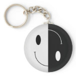 Yin Yang Smiley keychains