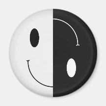 Yin Yang Smiley Magnets