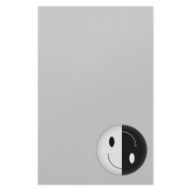 Yin Yang Smiley Personalized Stationery