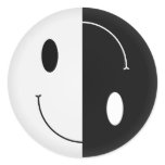 Yin Yang Smiley Sticker