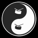 Yin Yang Snare Drum Stickers