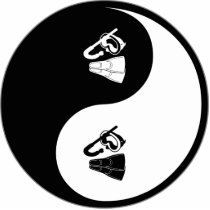 Yin Yang Snorkeling photo sculptures by whatitis Yin Yang Snorkeling photo sculptures