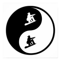 Yin Yang Snowboarding posters by whatitis Yin Yang Snowboarding posters