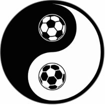 Yin Yang Soccer Acrylic Cut Outs
