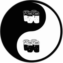 Yin Yang Soil Science photo sculptures