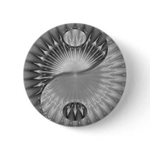 Yin Yang spiral design button