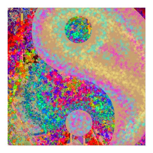 Yin Yang Square 2a print